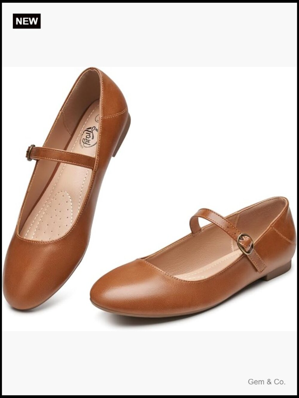 Women's Mary Jane Ballet Flats Ankle Strap Dressy Comfortable Shoes - Picture 1 of 7
